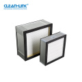 Clean-Link Wholesale Glass Fiber Panel Filter Mini Pleated Clean Room HEPA Filter H14 H13